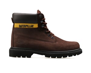 Caterpillar Erkek Bot 015M100031 Chocolate // Baskılı Deri