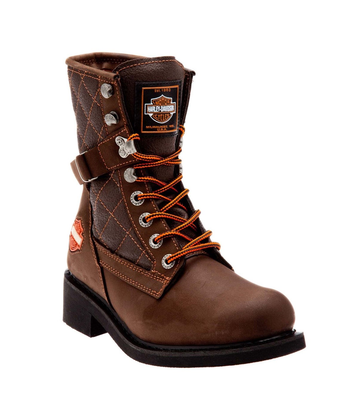 Harley Davidson Erkek Bot 025M100031 Dark Brown // Crazy Deri