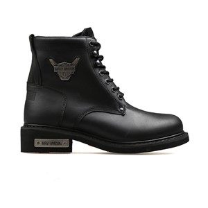 Harley Davidson Erkek Bot 025M100109 Black // Yağlı Deri