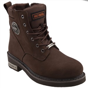 Harley Davidson Erkek Ayakkabı 025M100128 Dark Brown // Nubuk