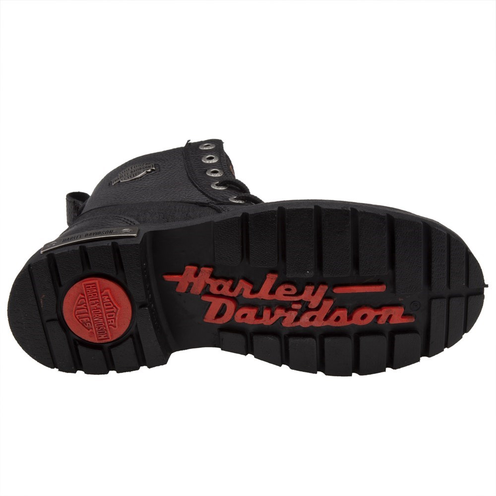 Harley Davidson Erkek Bot 025M100601 Black // Baskılı Deri