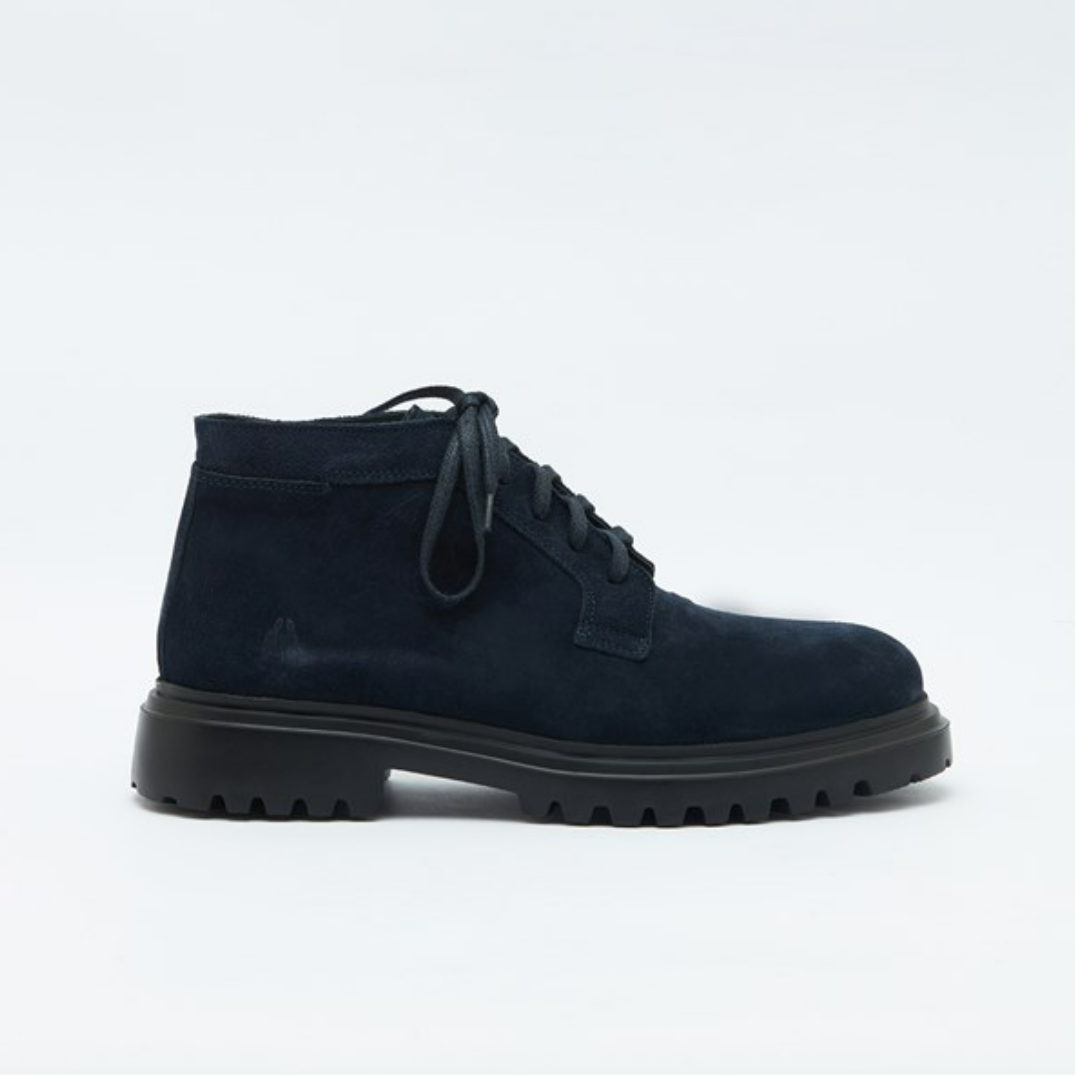 Hush Puppies Erkek Bot 031M101770 Navy // Süet