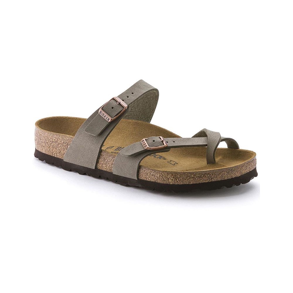 Birkenstock Kadın Terlik 071071 Nubuk  Stone