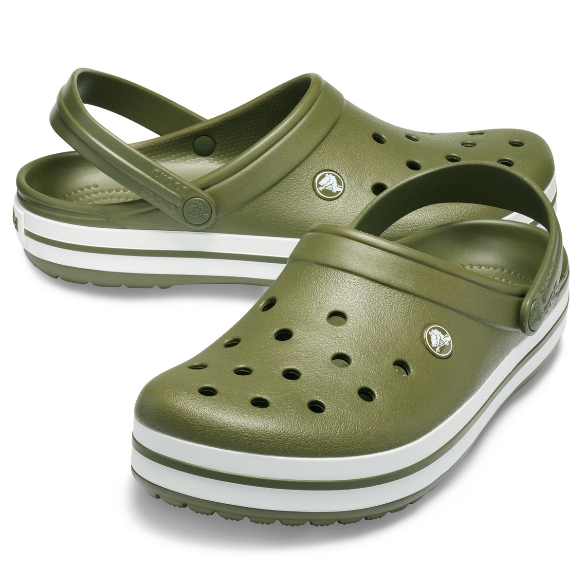 Crocs Unisex Sandalet 11016 Army Green/White