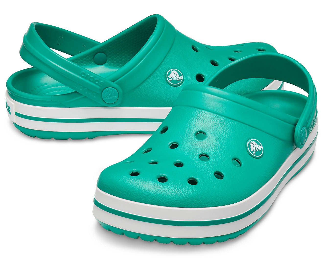 Crocs Unisex Sandalet 11016 Deep Green/White