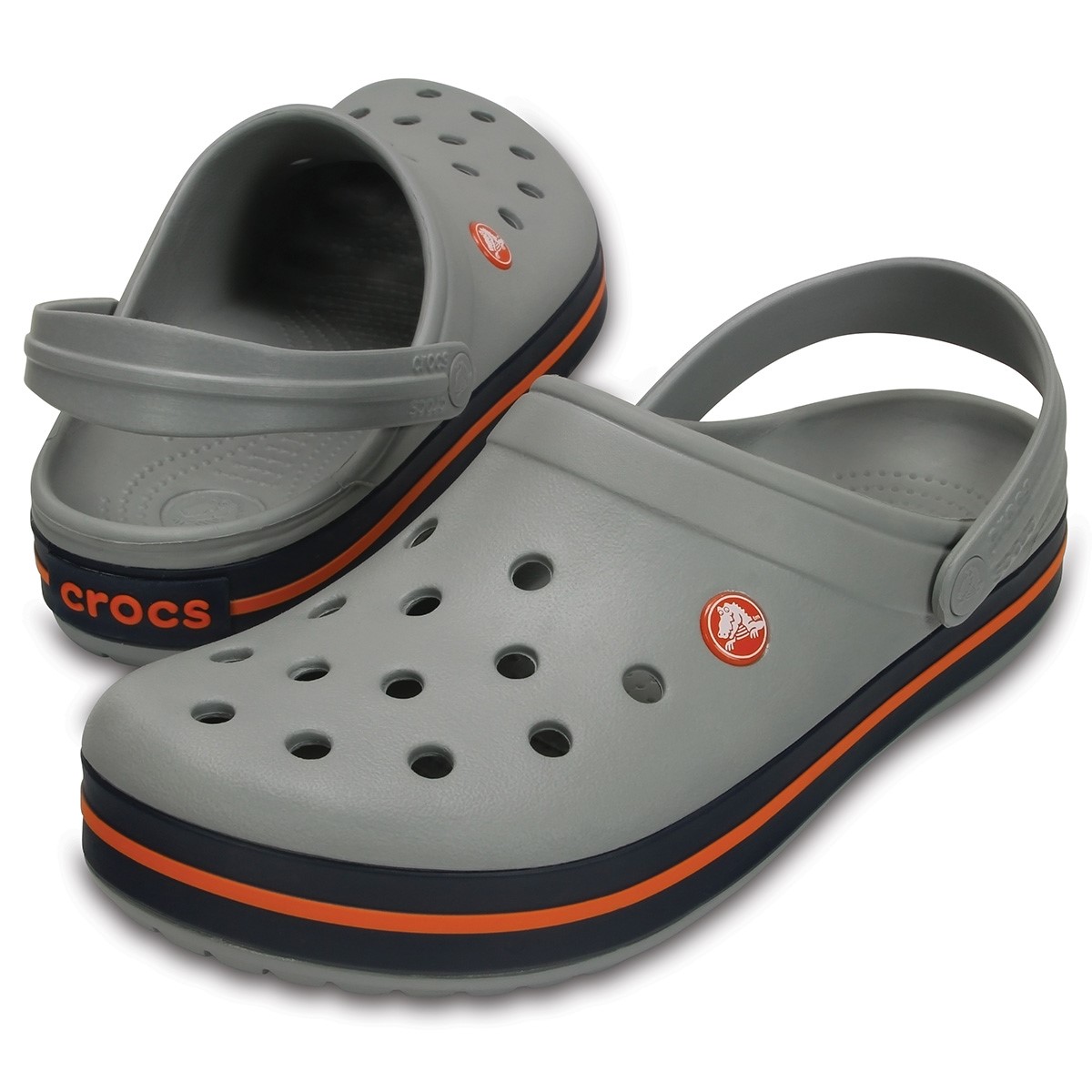 Crocs Unisex Sandalet 11016 Light Grey/Navy