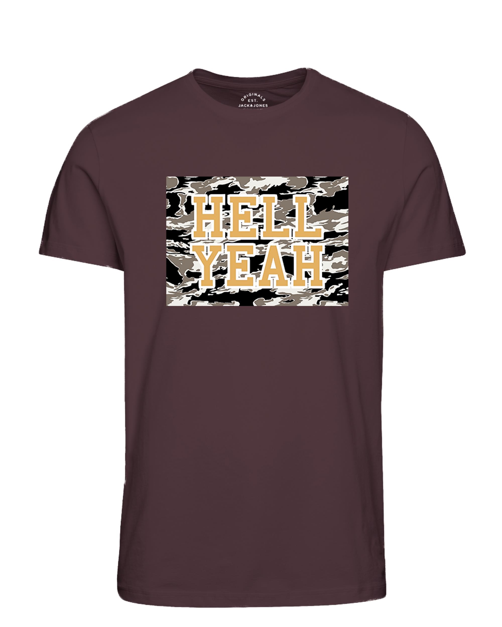 Jack Jones Erkek T-Shirt 12133840 Raisin