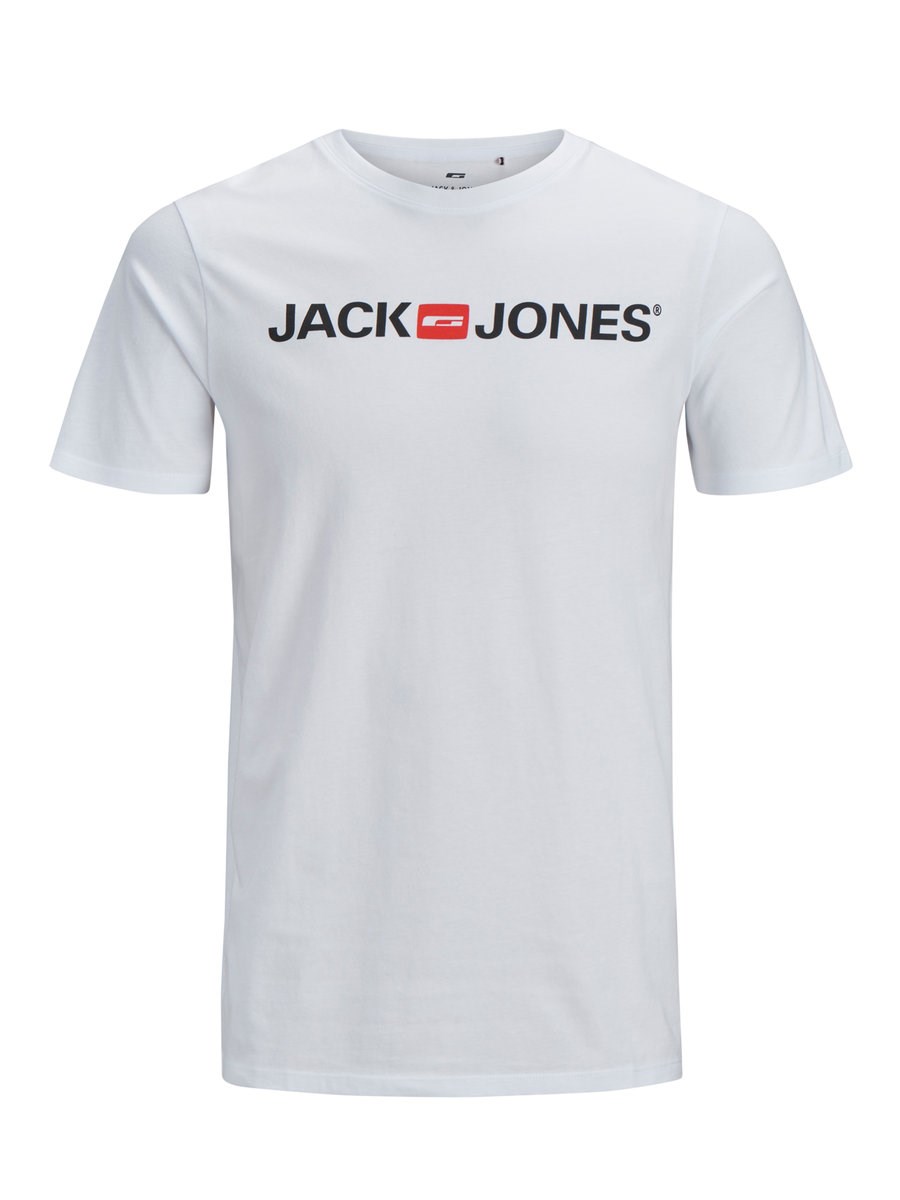 Jack Jones Erkek T-Shirt 12137126 White