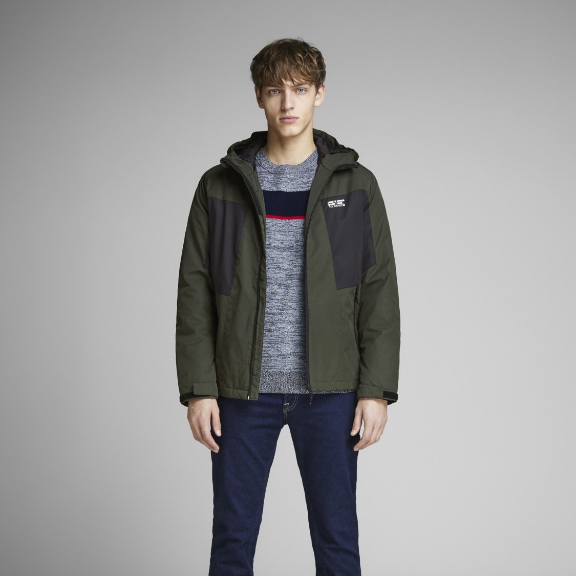 Jack Jones Erkek Parka 12140297 Forest Night