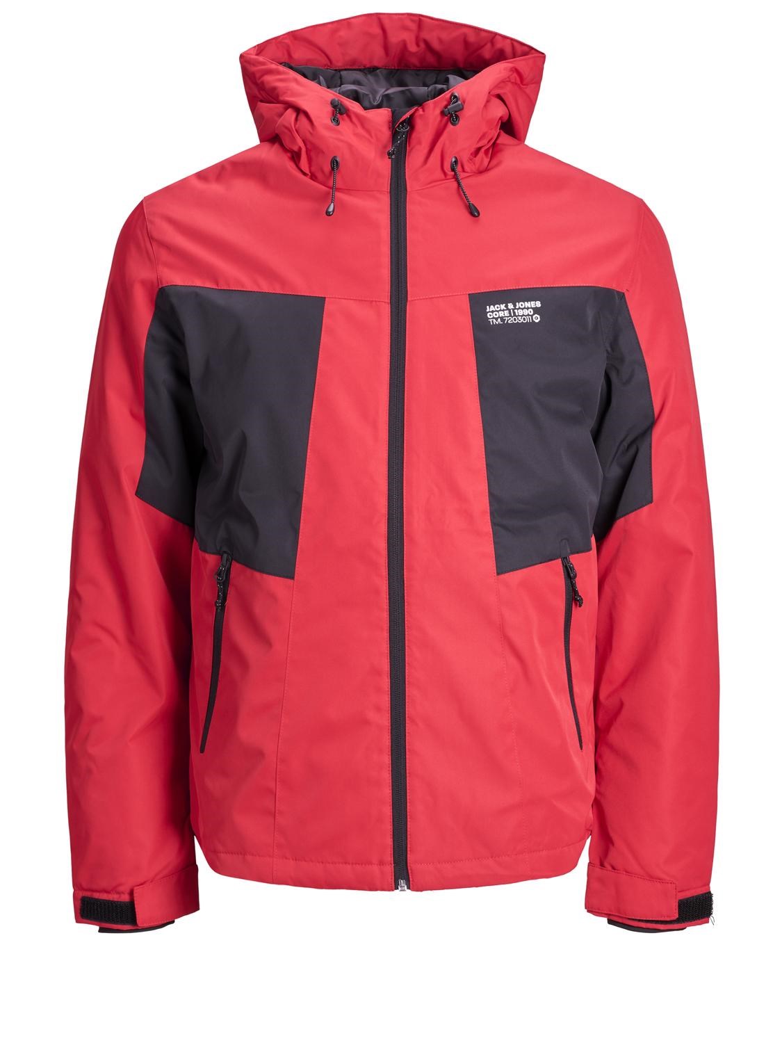 Jack Jones Erkek Parka 12140297 Tango Red