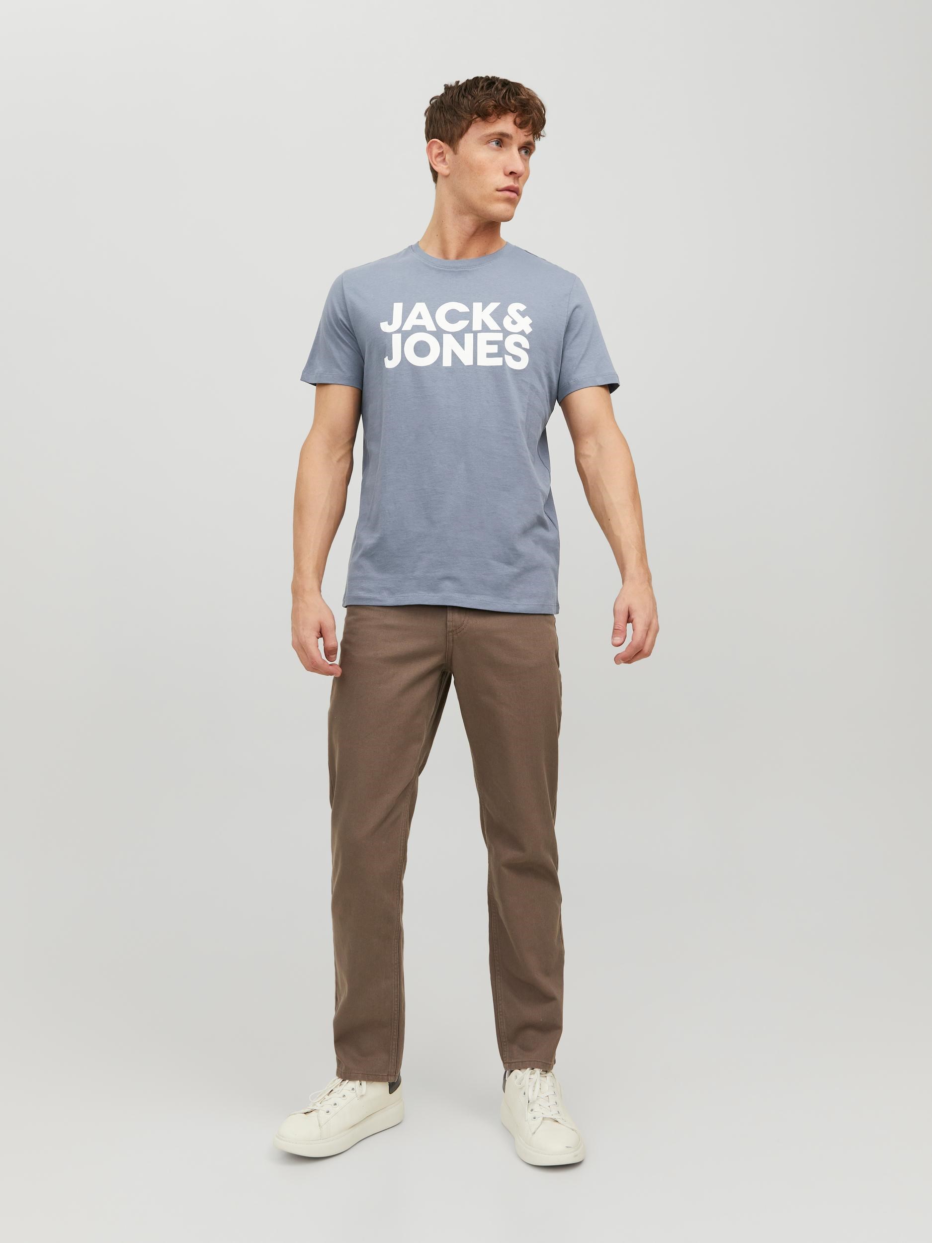 Jack Jones Erkek T-Shirt 12151955 Flint Stone