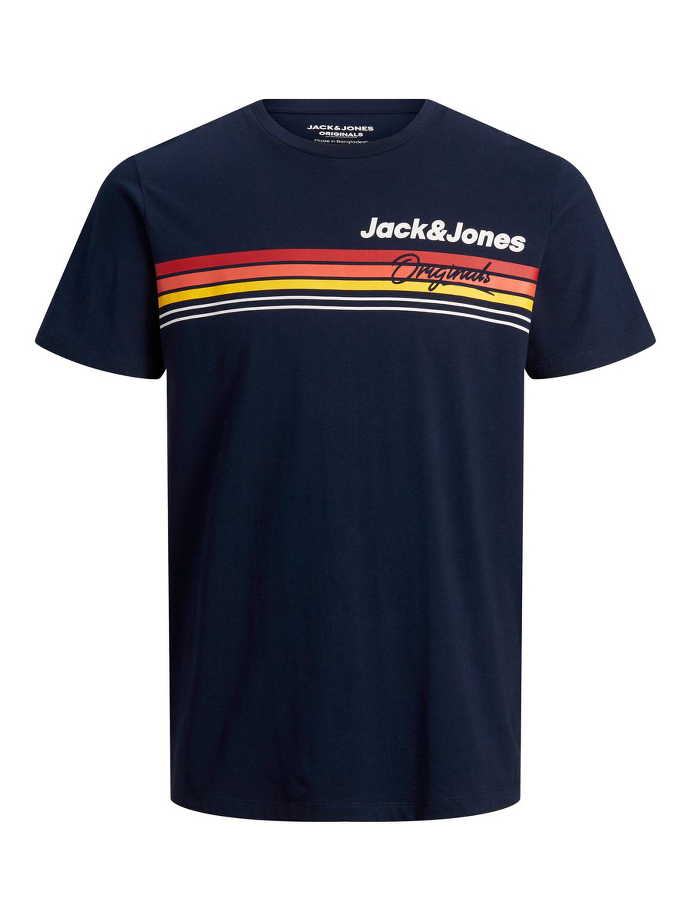 Jack Jones Erkek T-Shirt 12168083 Navy Blazer