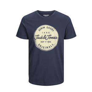 Jack Jones Erkek T-Shirt 12172049 Navy Blazer