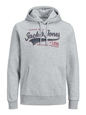 Jack Jones Erkek S-Shirt 12189736 Light Grey Melange