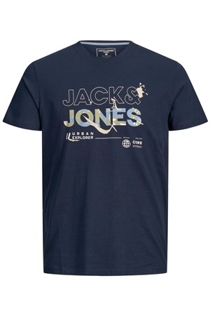 Jack Jones Erkek T-Shirt 12205244 Navy Blazer