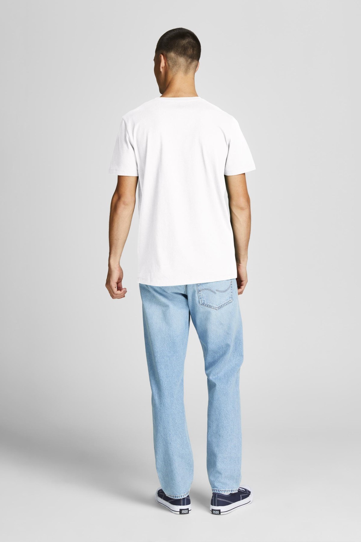 Jack Jones Erkek T-Shirt 12207693 Bright White