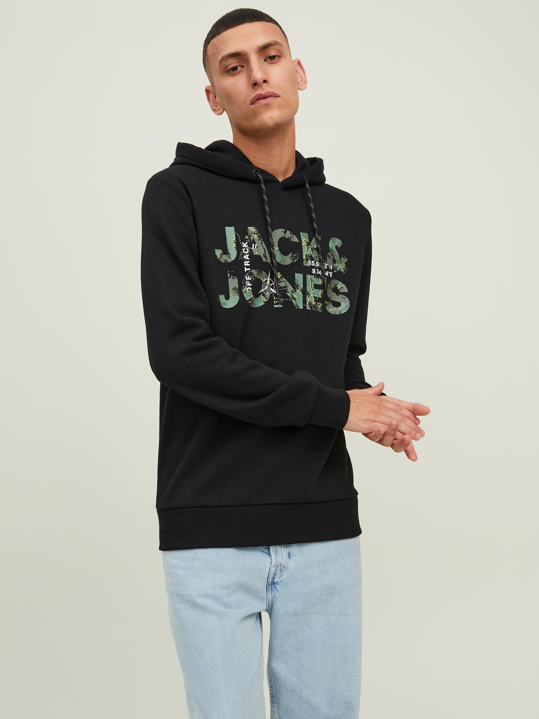 Jack Jones Erkek S-Shirt 12216242 Black