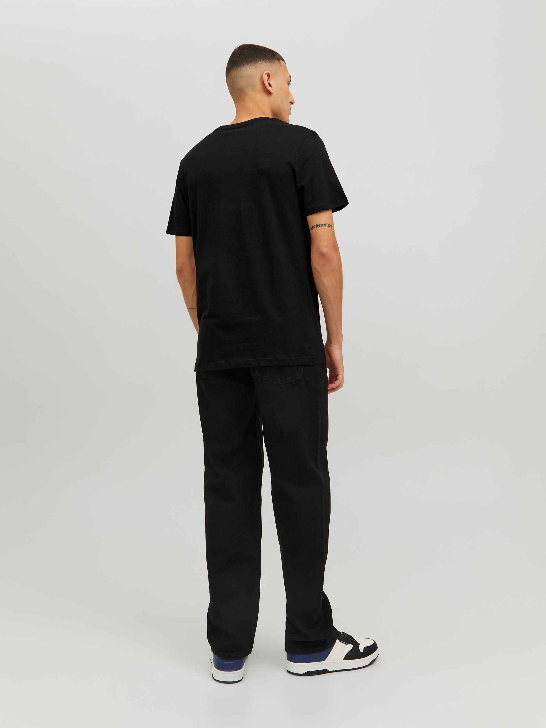 Jack Jones Erkek T-Shirt 12221011 Black