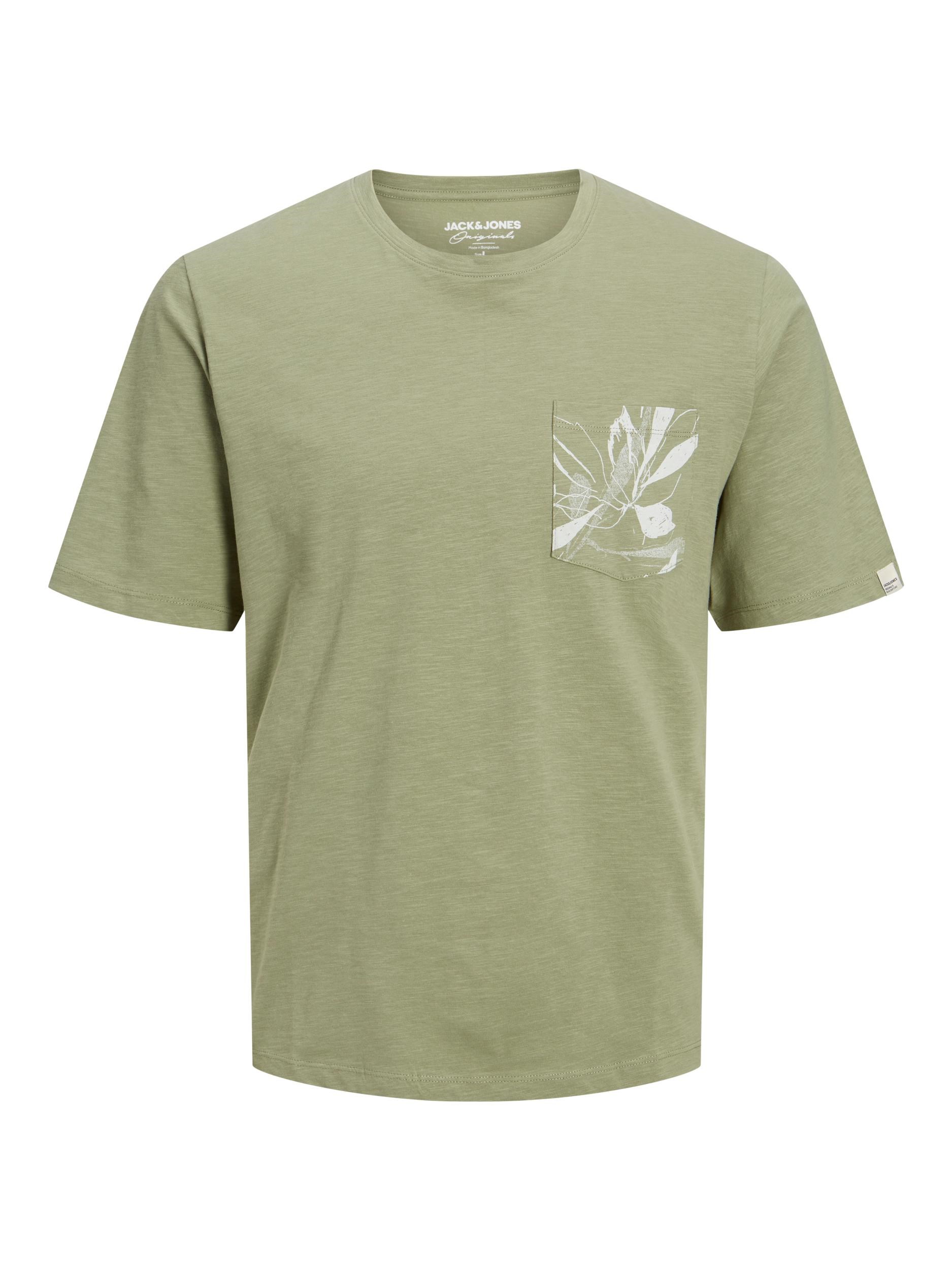 Jack Jones Erkek T-Shirt 12227778 Oil Green