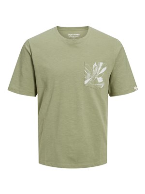 Jack Jones Erkek T-Shirt 12227778 Oil Green