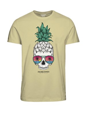 Jack Jones Erkek T-Shirt 12238132 French Vanilla