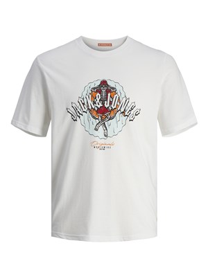 Jack Jones Erkek T-Shirt 12255192 Bright White