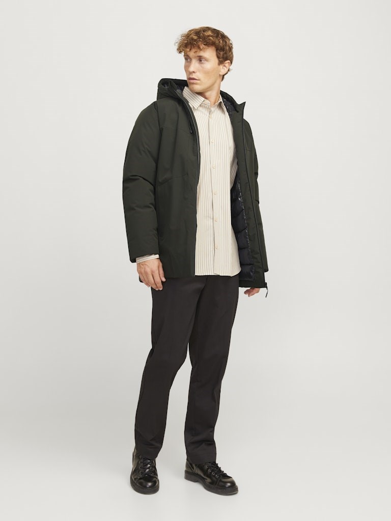 Jack Jones Erkek Parka 12256884 Rosin