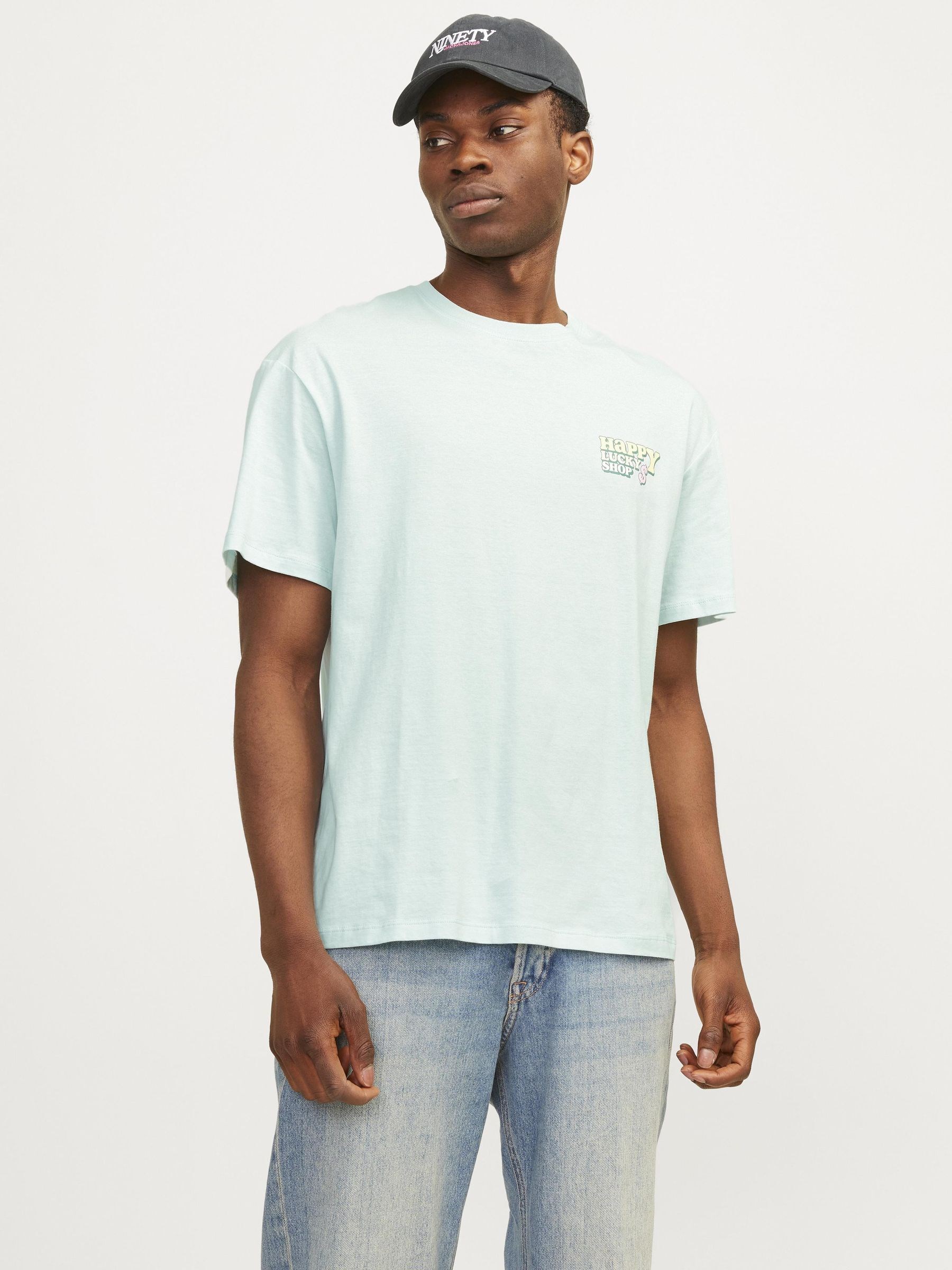 Jack Jones Erkek T-Shirt 12256929 Skylight