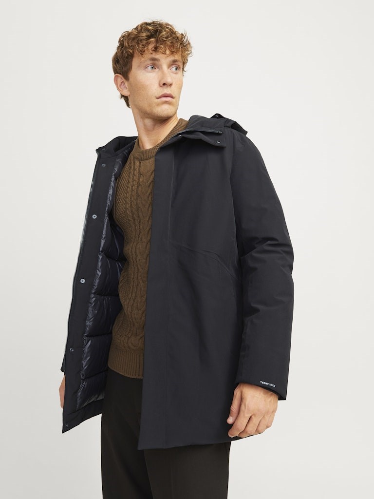 Jack Jones Erkek Parka 12258403 Black