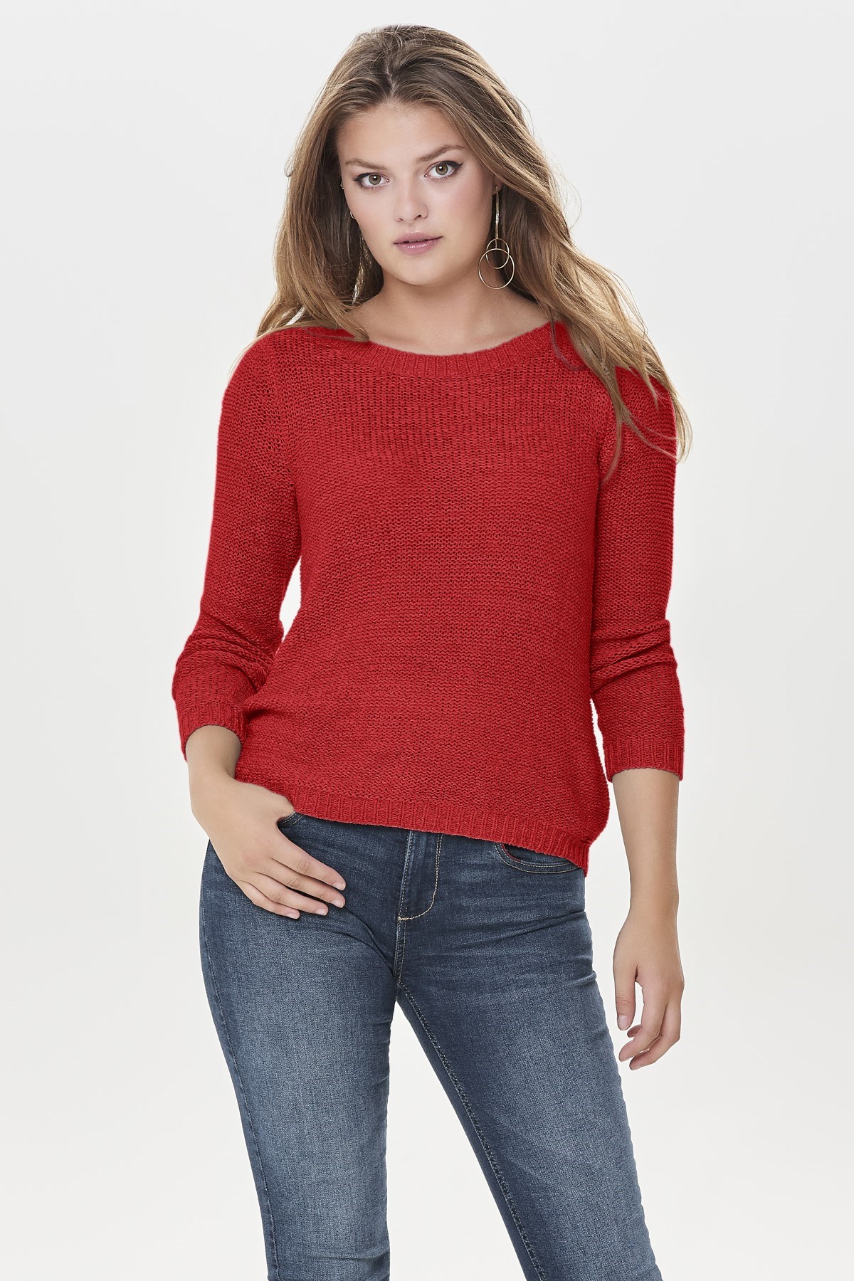 Only Kadın Kazak 15113356 Poppy Red