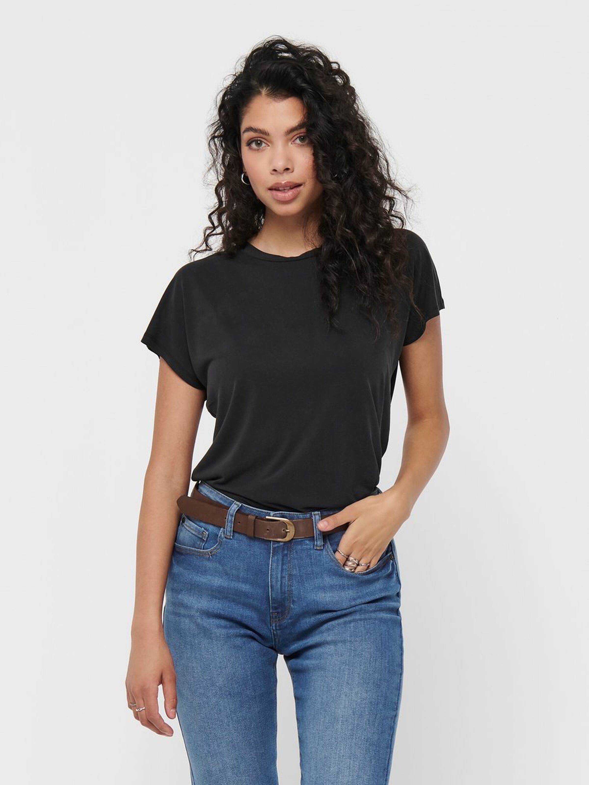 Only Kadın T-Shirt 15199102 Black