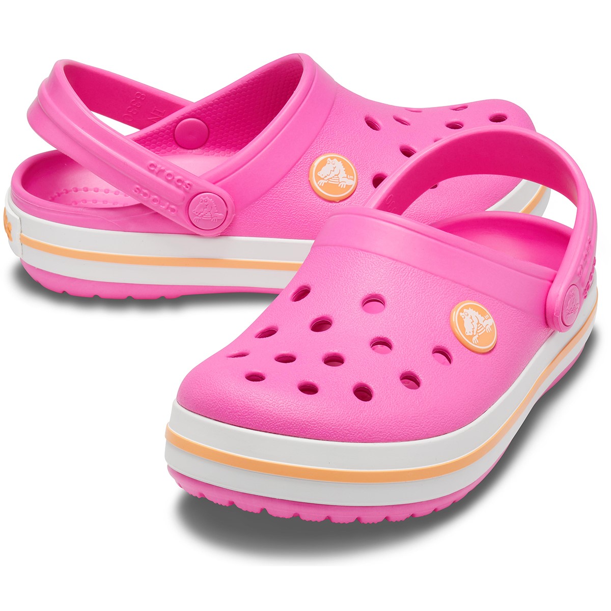 Crocs Sandalet 204537 Electric Pink/Cantaloupe