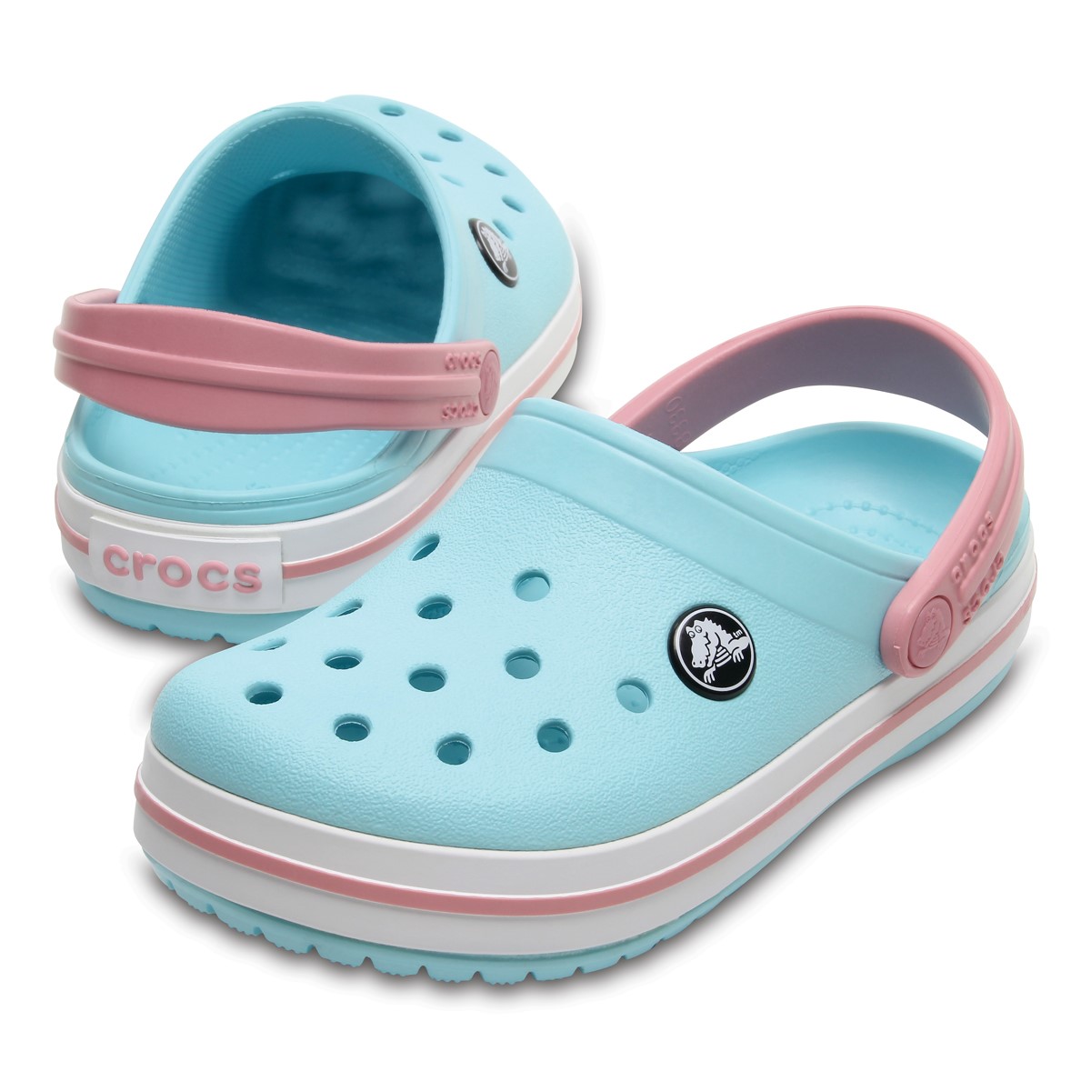 Crocs Sandalet 204537 Ice Blue/White