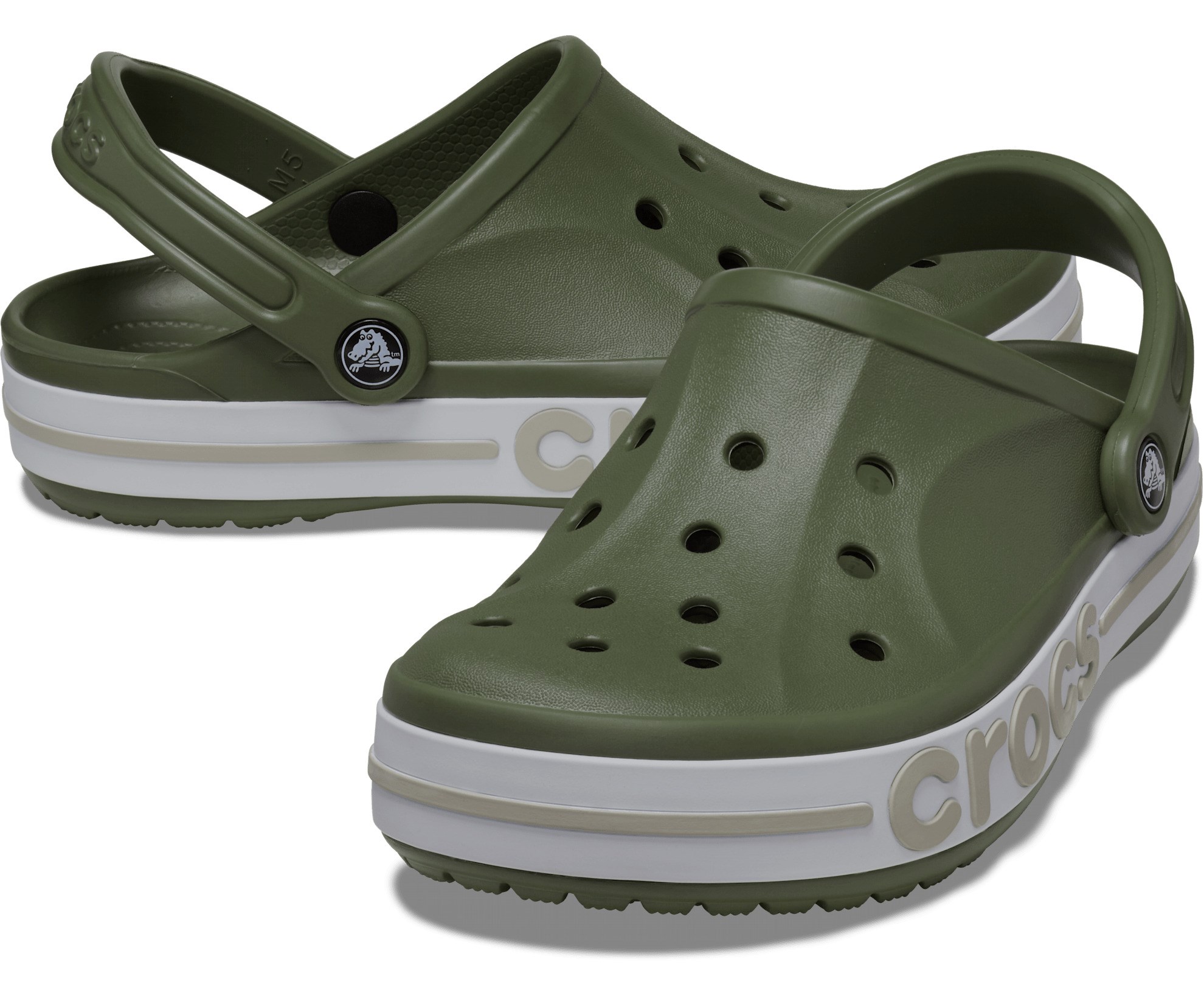 Crocs Unisex Sandalet 205089 Army Green/Cobblestone