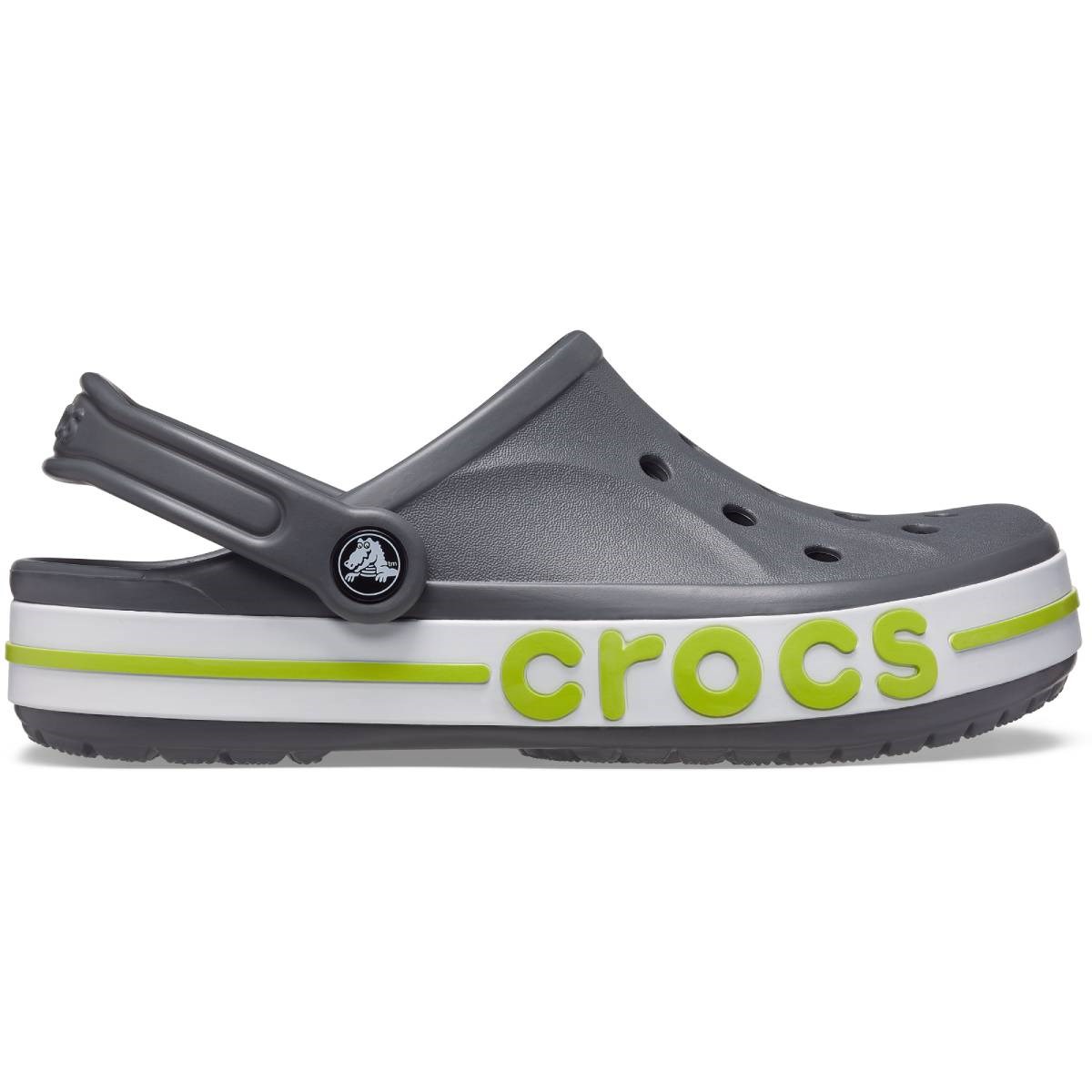 Crocs Unisex Sandalet 205089 Slate Grey/Lime Punch