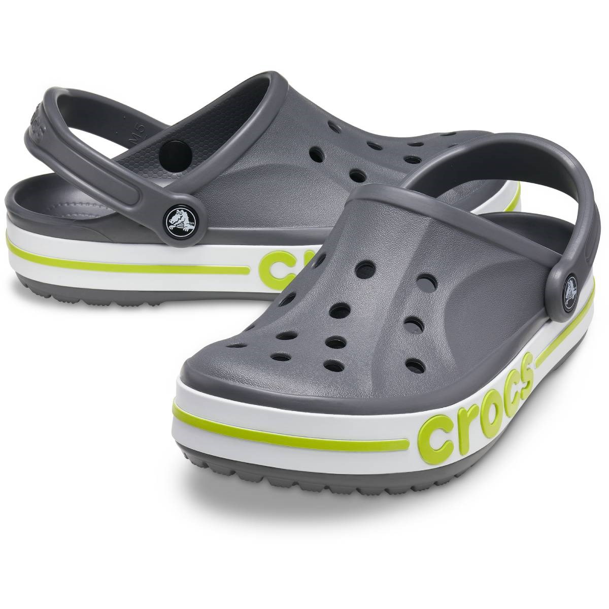 Crocs Unisex Sandalet 205089 Slate Grey/Lime Punch