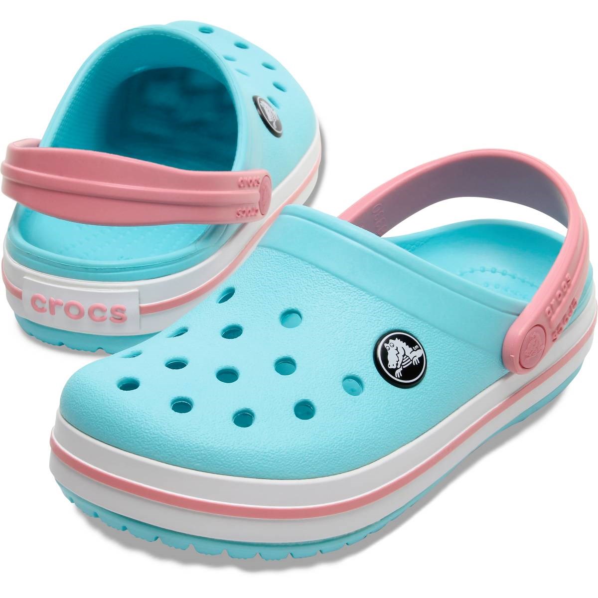 Crocs Unisex Çocuk Sandalet 207006 Ice Blue/White