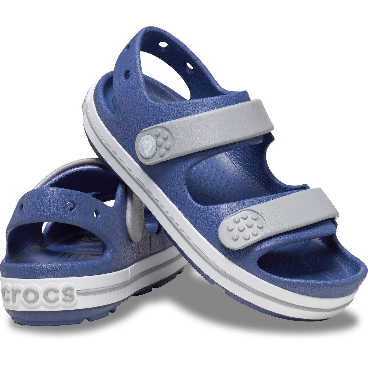 Crocs Unisex Çocuk Sandalet 209423 Bijou Blue/Light Grey