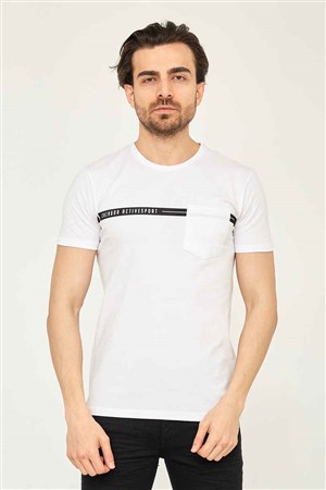 Cazador Erkek T-Shirt 21YCEEO04044 Beyaz