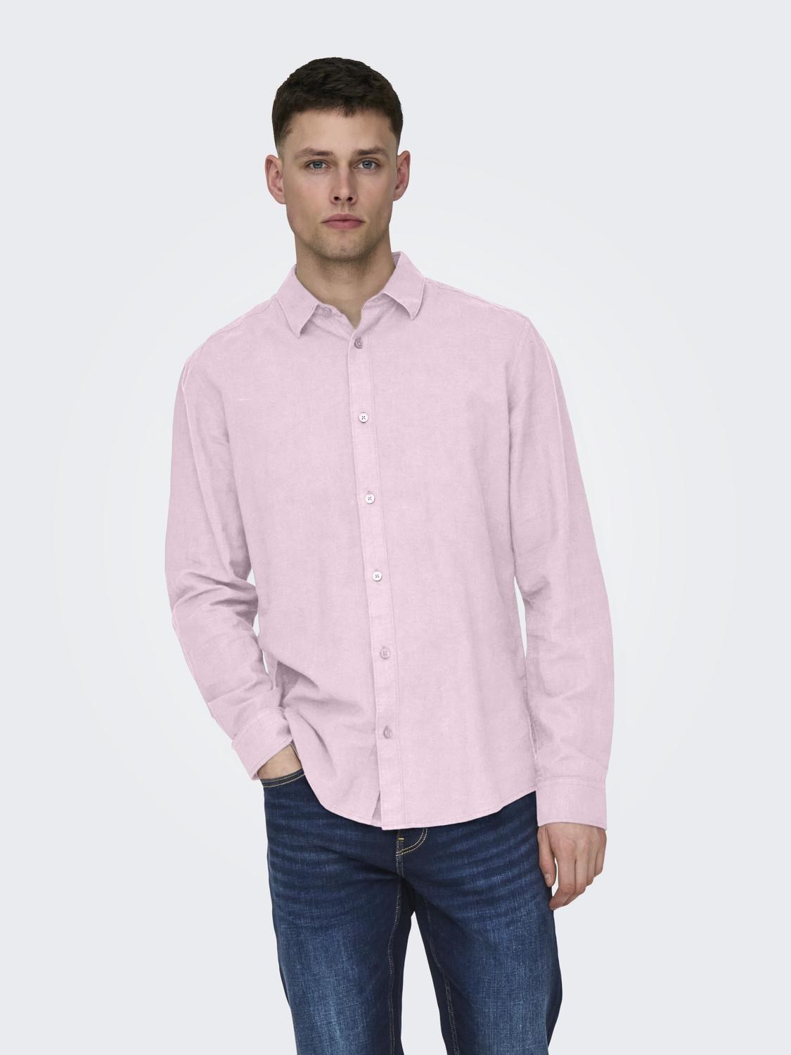 Only & Sons Erkek Gömlek 22012321 Parfait Pink