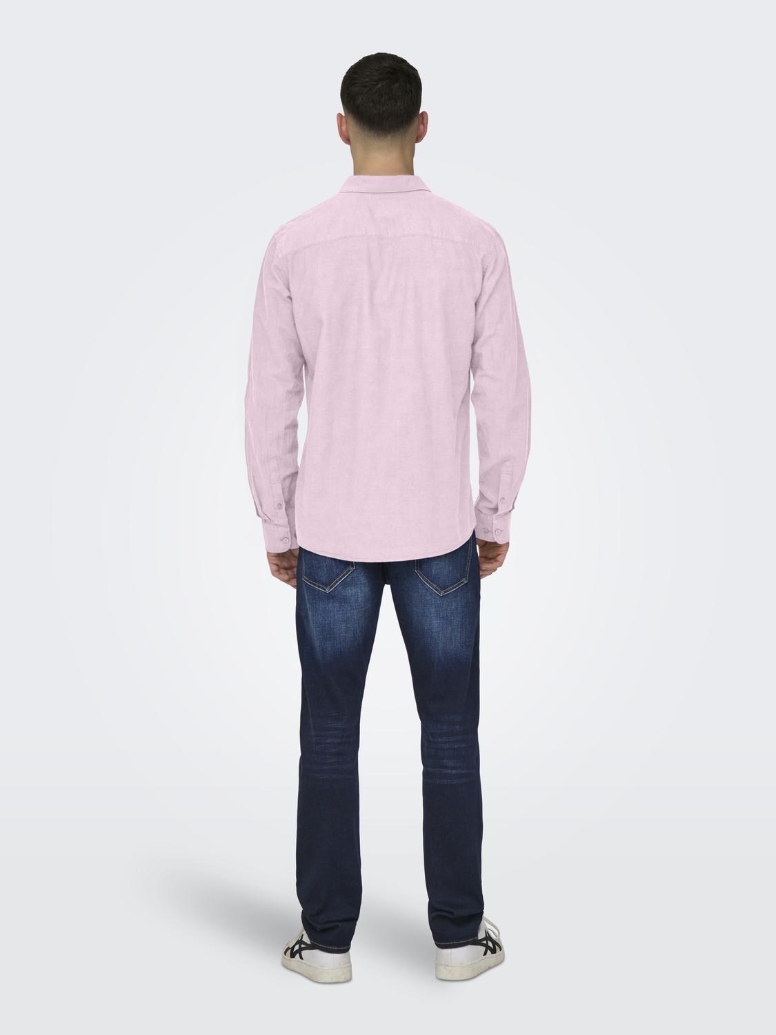 Only & Sons Erkek Gömlek 22012321 Parfait Pink