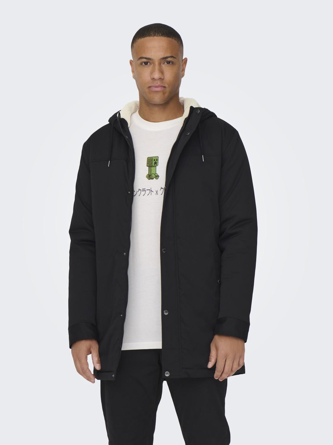 Only & Sons Erkek Parka 22025690 Black