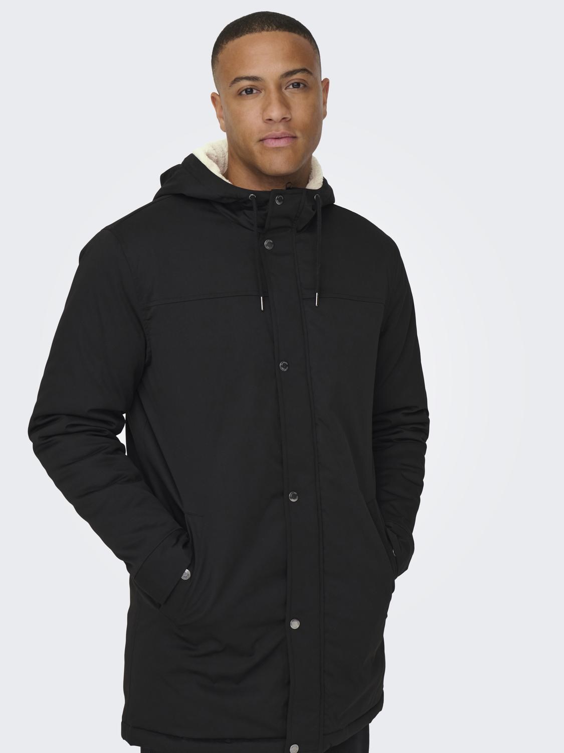 Only & Sons Erkek Parka 22025690 Black