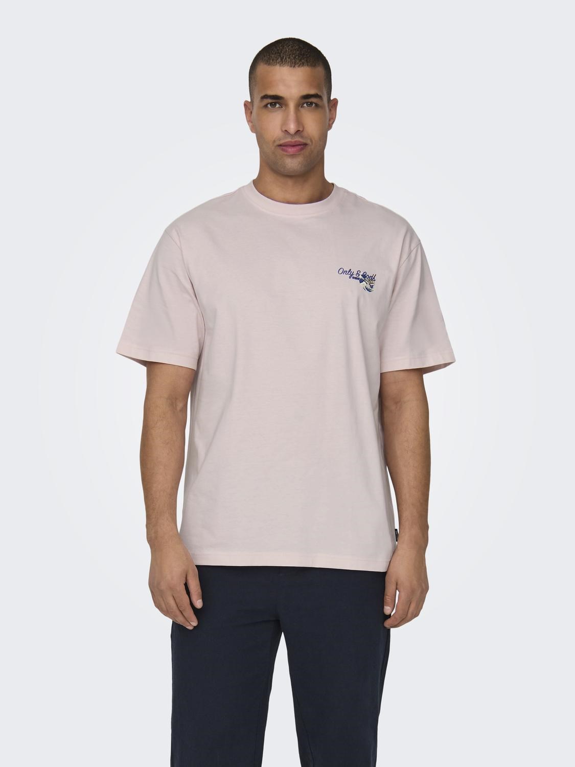 Only & Sons Erkek T-Shirt 22029089 Pale Lilac