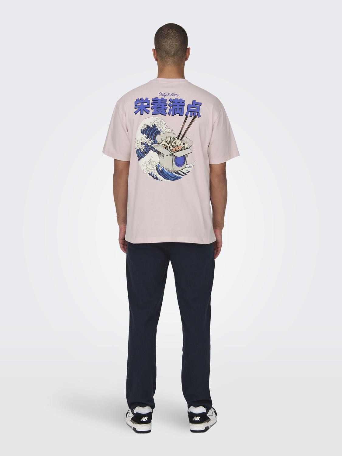 Only & Sons Erkek T-Shirt 22029089 Pale Lilac