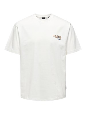 Only & Sons Erkek T-Shirt 22029089 Cloud Dancer