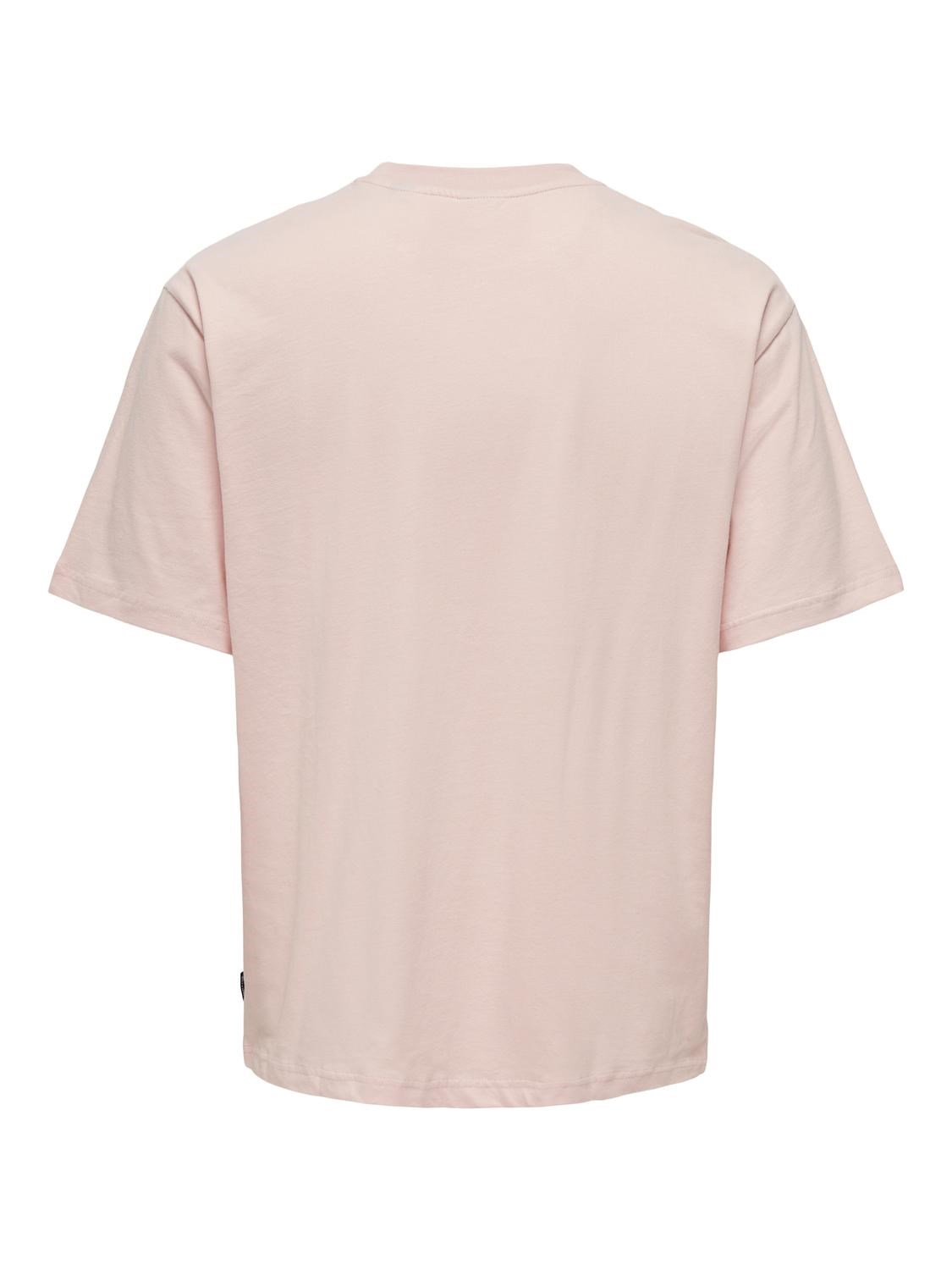 Only & Sons Erkek T-Shirt 22029468 Impatiens Pink