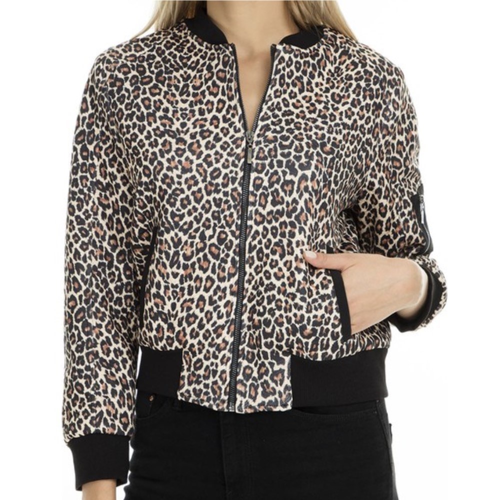 Fashion Friends Kadın Ceket 9K0810B1 Leopar Desenli / Leopard Printed