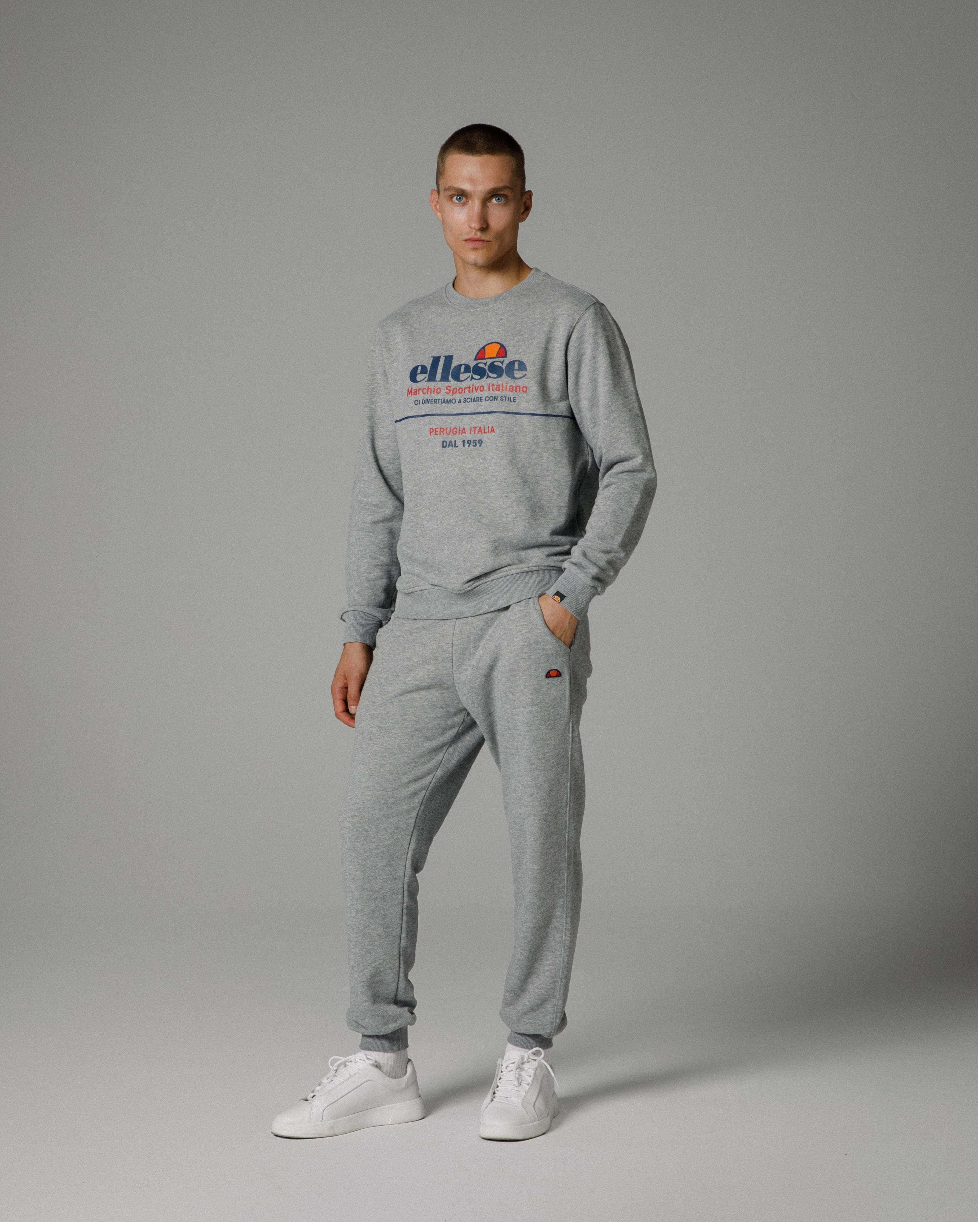 Ellesse Erkek S-Shirt EM273 Grey Melange