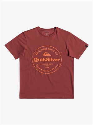 Quiksilver T-Shirt EQBZT03911 Rqn0-Brıck Red